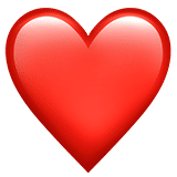 red heart emoji